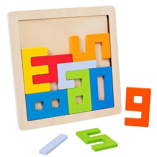  Wooden Tangram Puzzle For Kids Develops Spatial Skills -  ToylandEU™