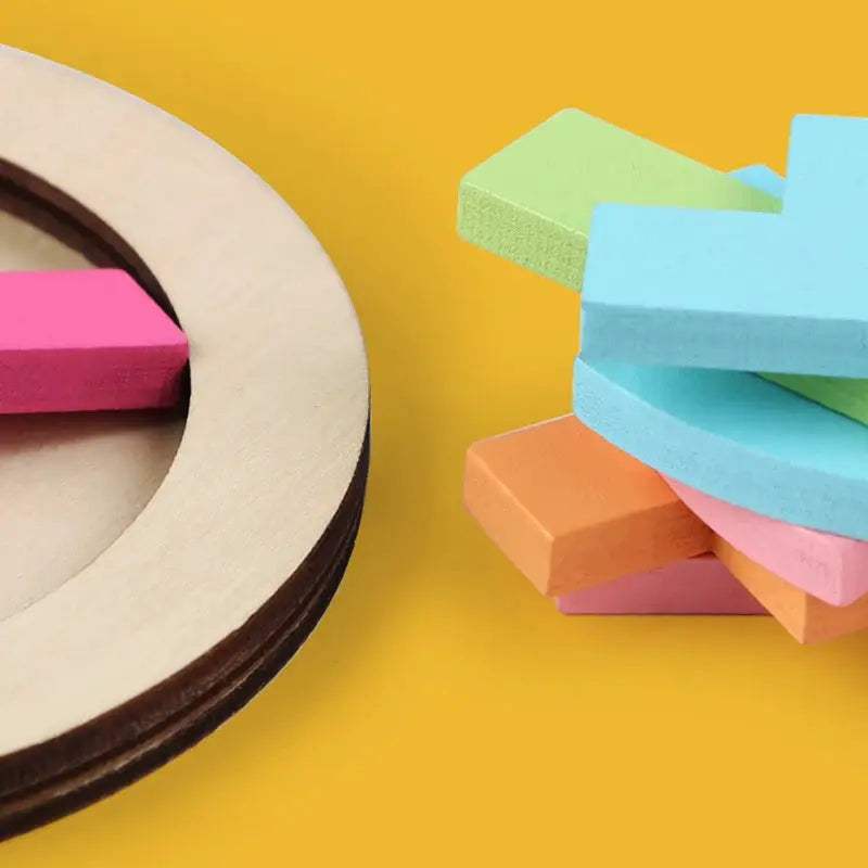  Wooden Tangram Puzzle for Kids Colorful Montessori Toy -  ToylandEU™