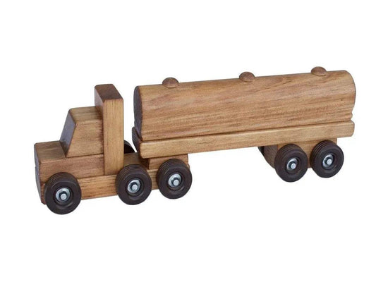  Wooden Tanker Truck Toy Removable Trailer Amish Made -  ToylandEU™