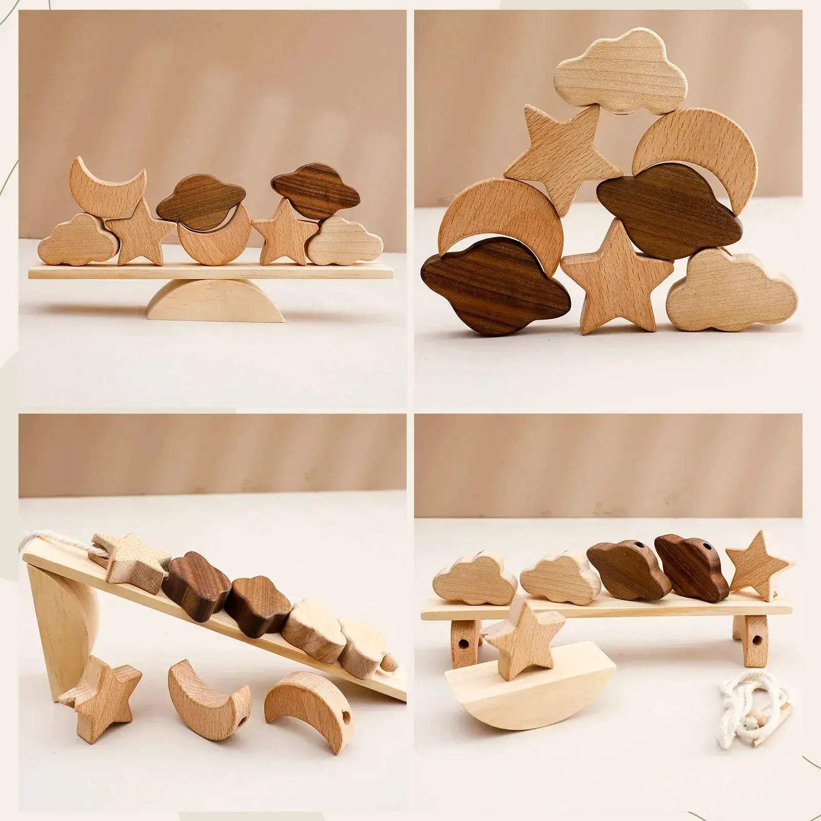  Wooden Threading Toys For Kids Montessori Blocks Safe -  ToylandEU™