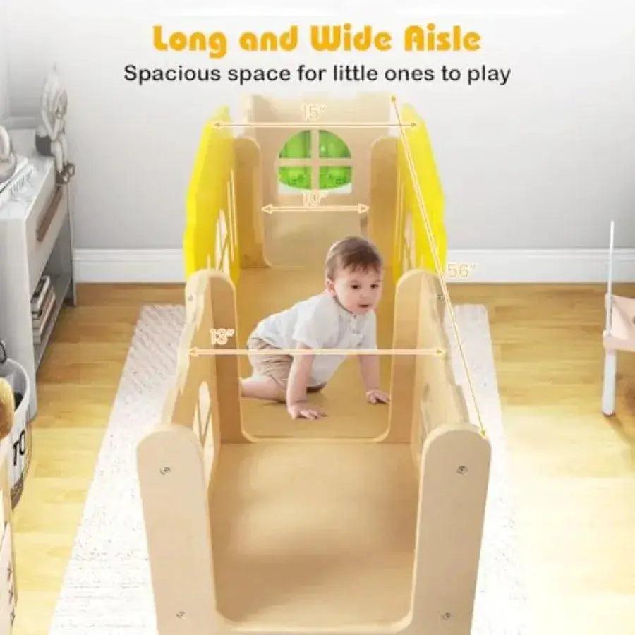  Wooden Toddler Slide 7 In 1 Climber Playset Indoor Fun -  ToylandEU™