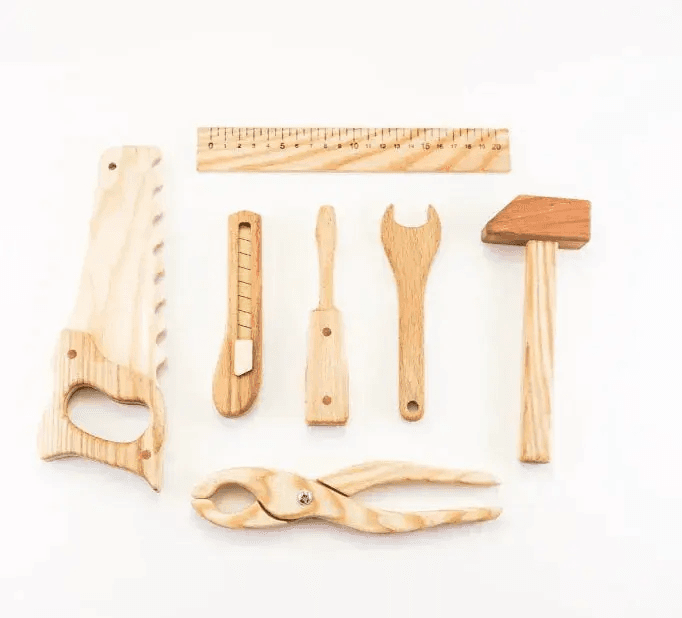 Wooden Tool Kit For Toddlers With Realistic Pretend Tools - ToylandEU