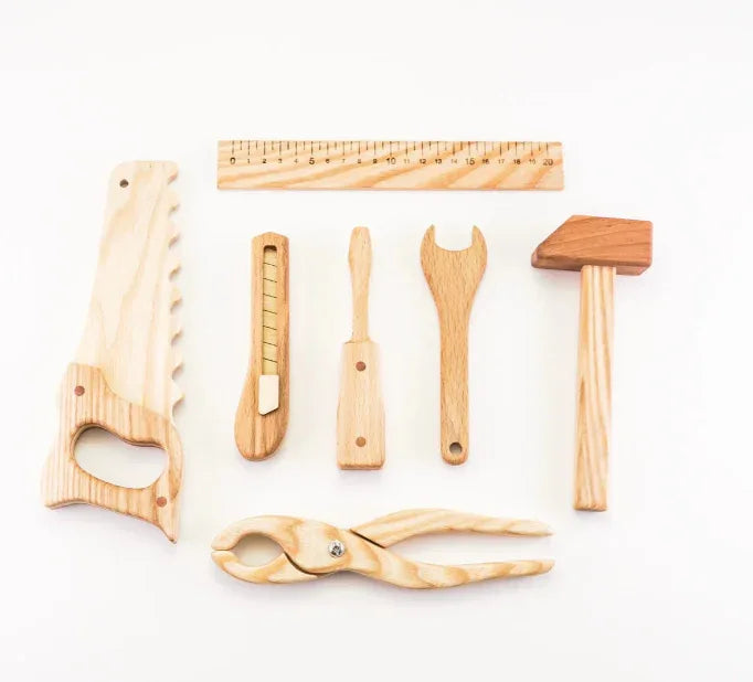 Wooden Tool Kit For Toddlers With Realistic Tools Included - ToylandEU