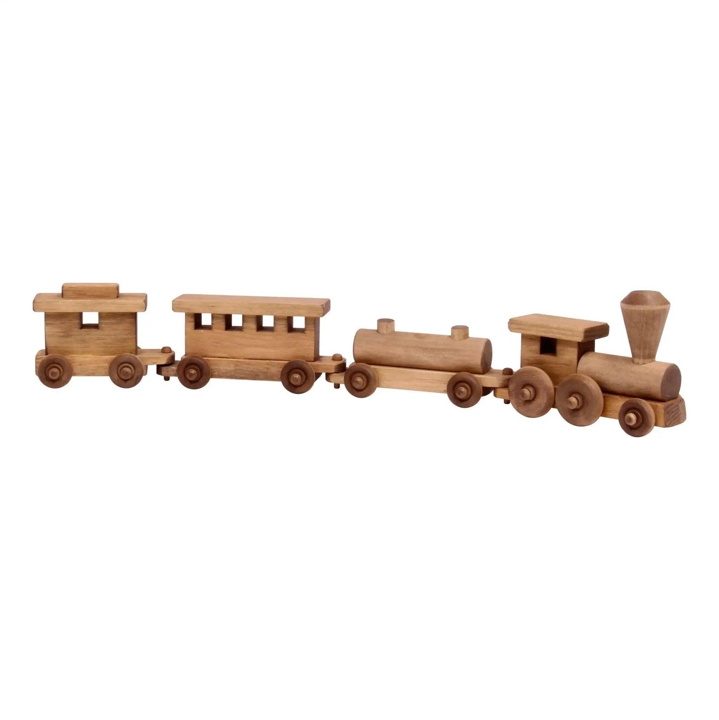  Wooden Toy Train Play Set, 24" Long, Kid-Safe Finish, Amish-Made -  ToylandEU™