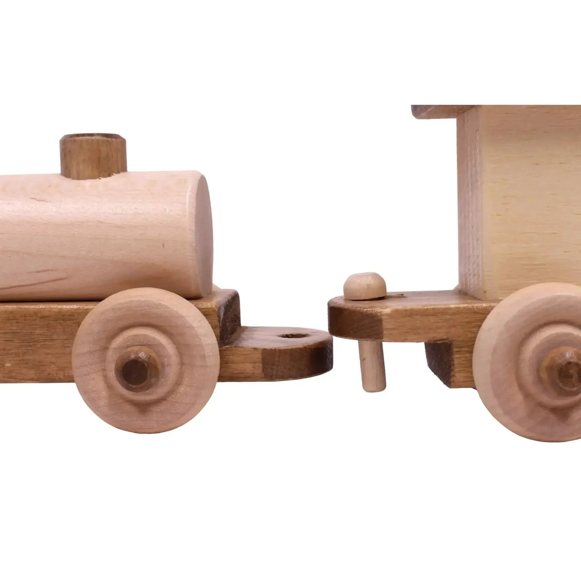 Wooden Toy Train Play Set, 24" Long, Kid-Safe Finish, Amish-Made - ToylandEU