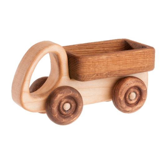 Wooden Toy Truck With Moving Wheels For Little Hands - ToylandEU
