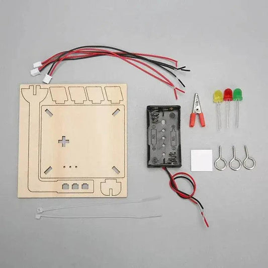  Wooden Traffic Lights Model Kids Science Toy Funny Technology Physics Teaching Aids Kit Learning Educational Toys for Children -  ToylandEU™