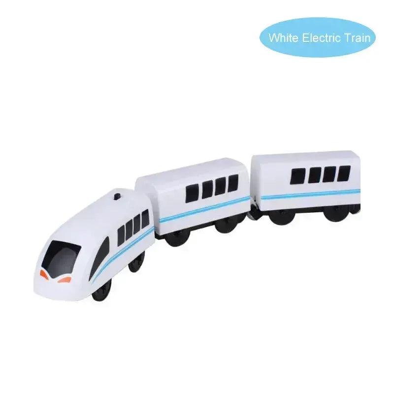  Wooden Train Set Electric Engine Premium Kids Gift -  ToylandEU™