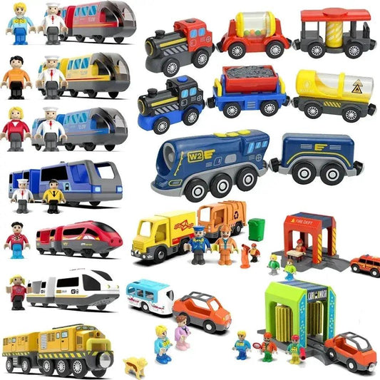  Wooden Train Set For Kids Educational Track Toys Gift -  ToylandEU™