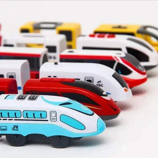  Wooden Train Set Electric Engine Premium Kids Gift -  ToylandEU™