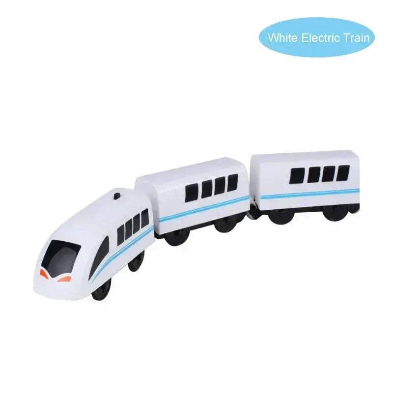 Wooden Train Set With Electric Engine For Kids Gift - ToylandEU