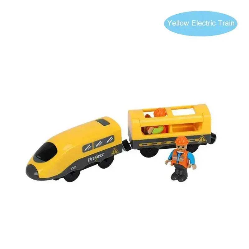 Wooden Train Set With Electric Engine For Kids Gift - ToylandEU