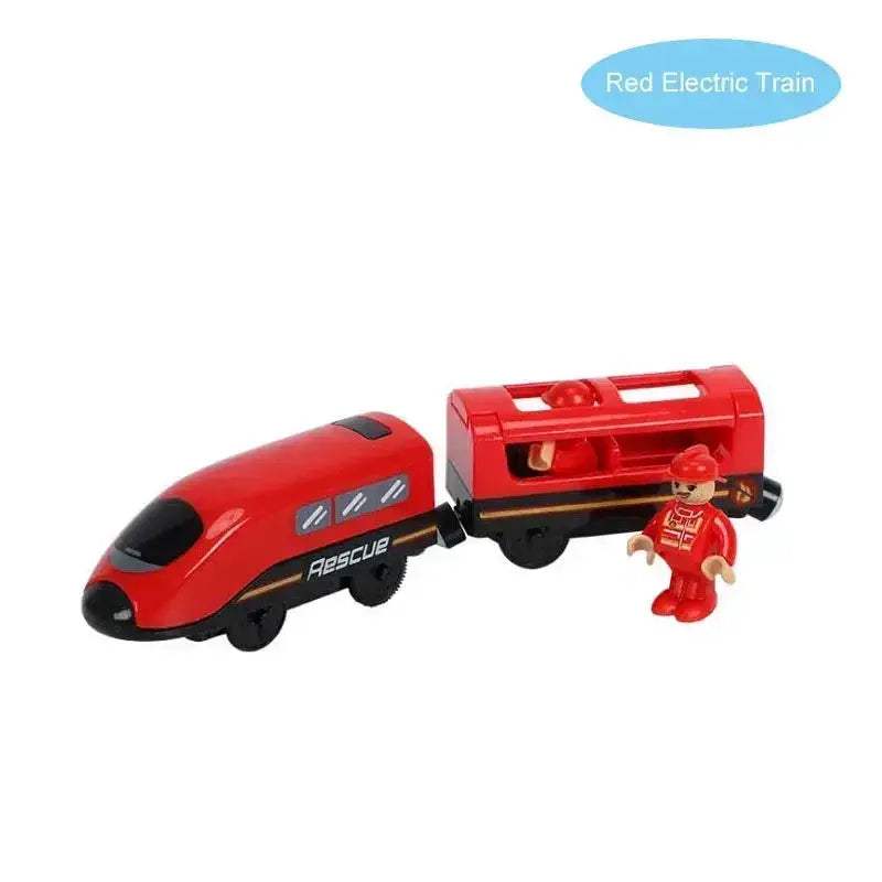 Wooden Train Set With Electric Engine For Kids Gift - ToylandEU