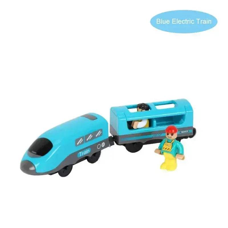 Wooden Train Set With Electric Engine For Kids Gift - ToylandEU