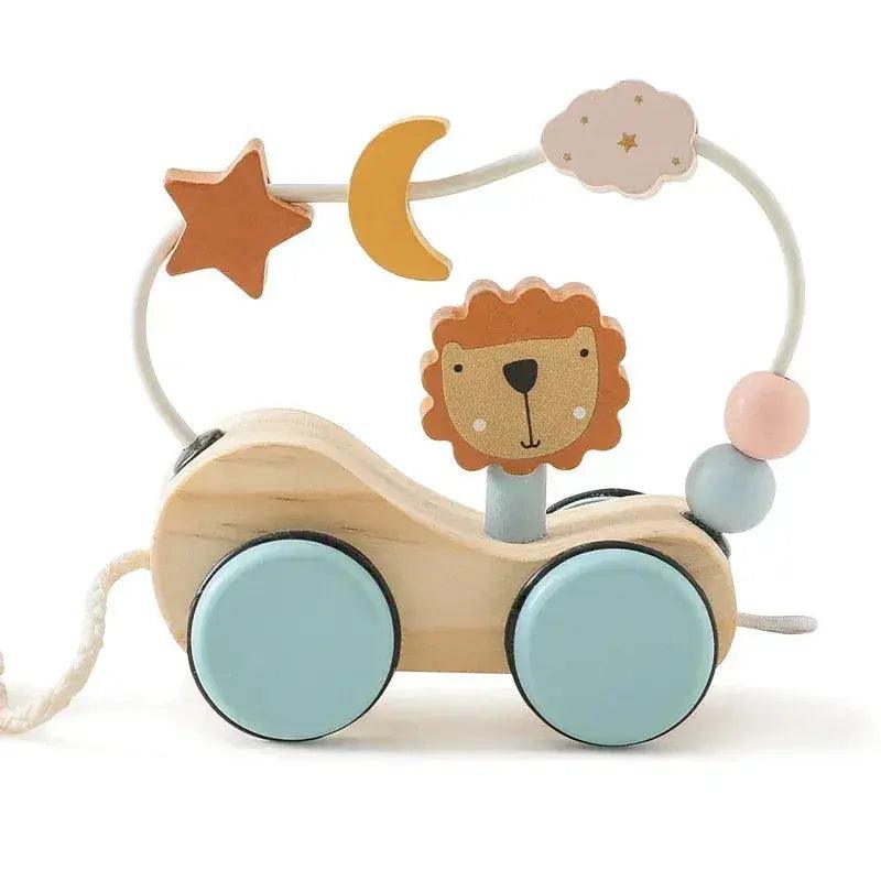  Wooden Train Toy For Babies Montessori Educational Toy Natural Wood Trolley Transportation CE Certified -  ToylandEU™