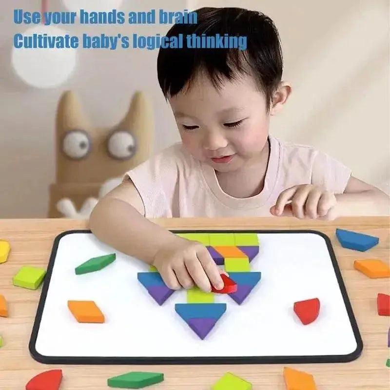  Magnetic Wooden Travel Tangram Puzzle - Fun & Educational Game for All Ages -  ToylandEU™