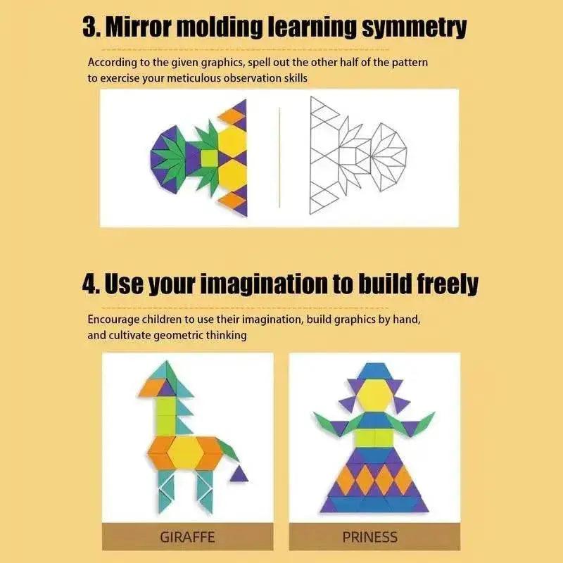  Magnetic Wooden Travel Tangram Puzzle - Fun & Educational Game for All Ages -  ToylandEU™