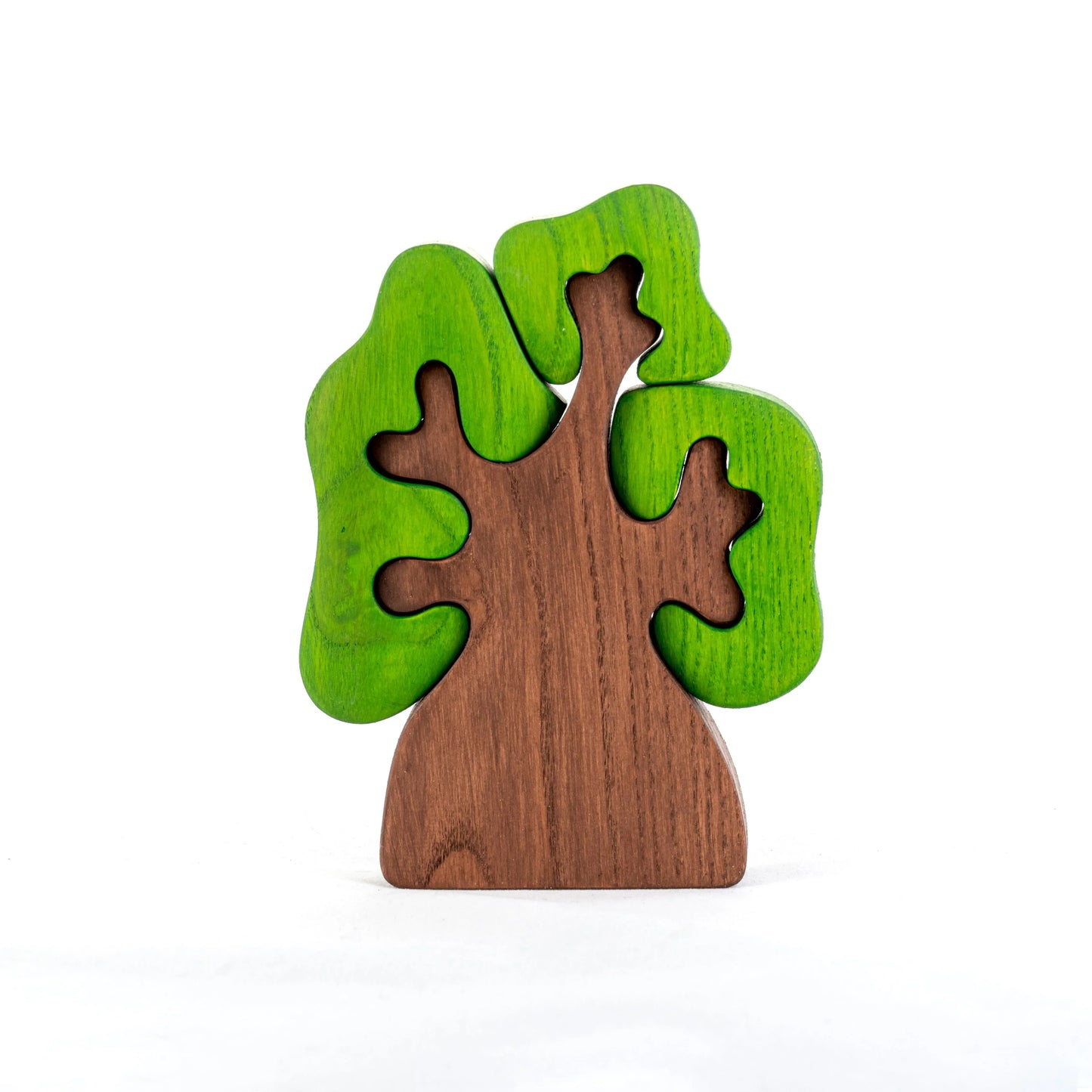 Wooden Tree Puzzle With Removable Crowns For Seasonal Play - ToylandEU