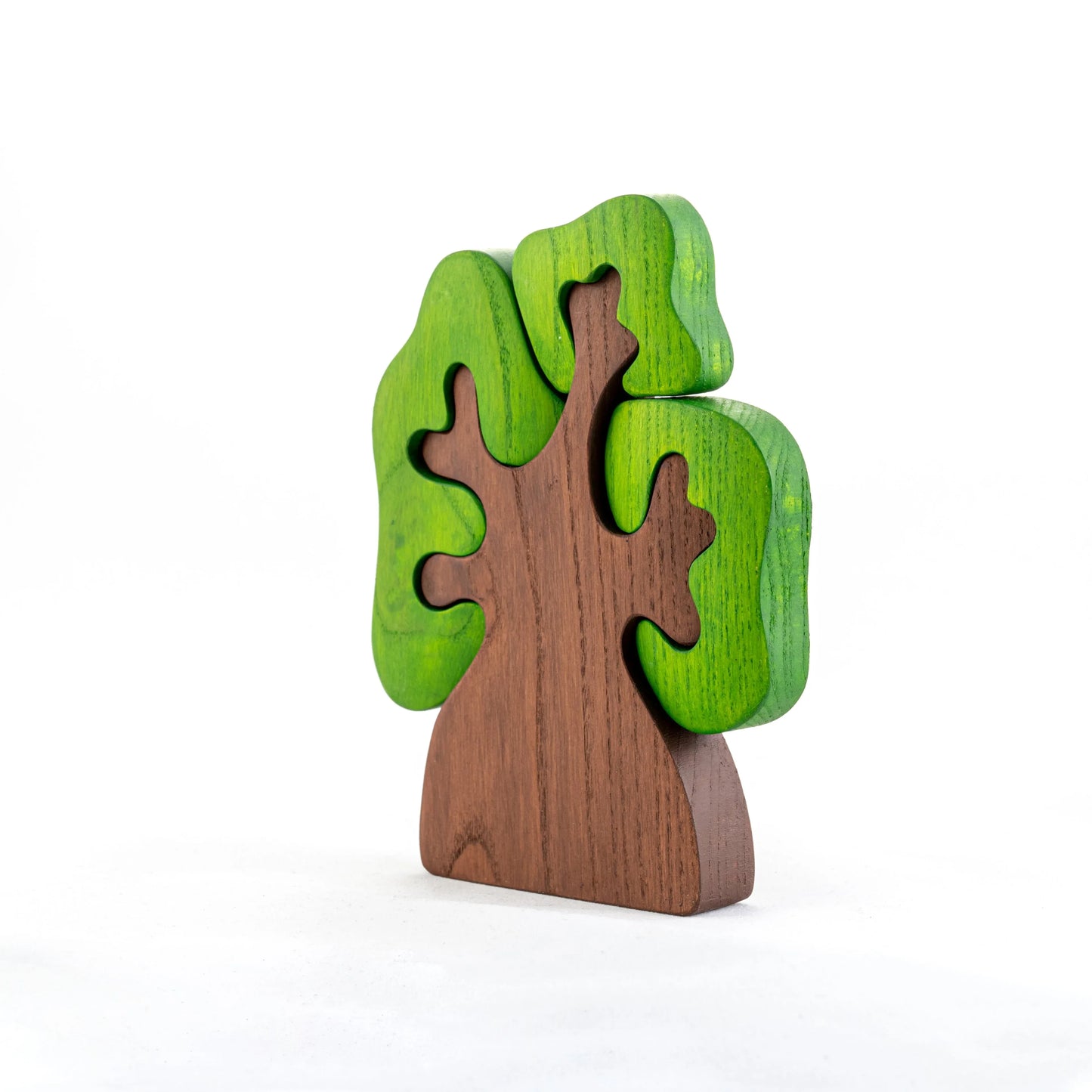 Wooden Tree Puzzle With Removable Crowns For Seasonal Play - ToylandEU