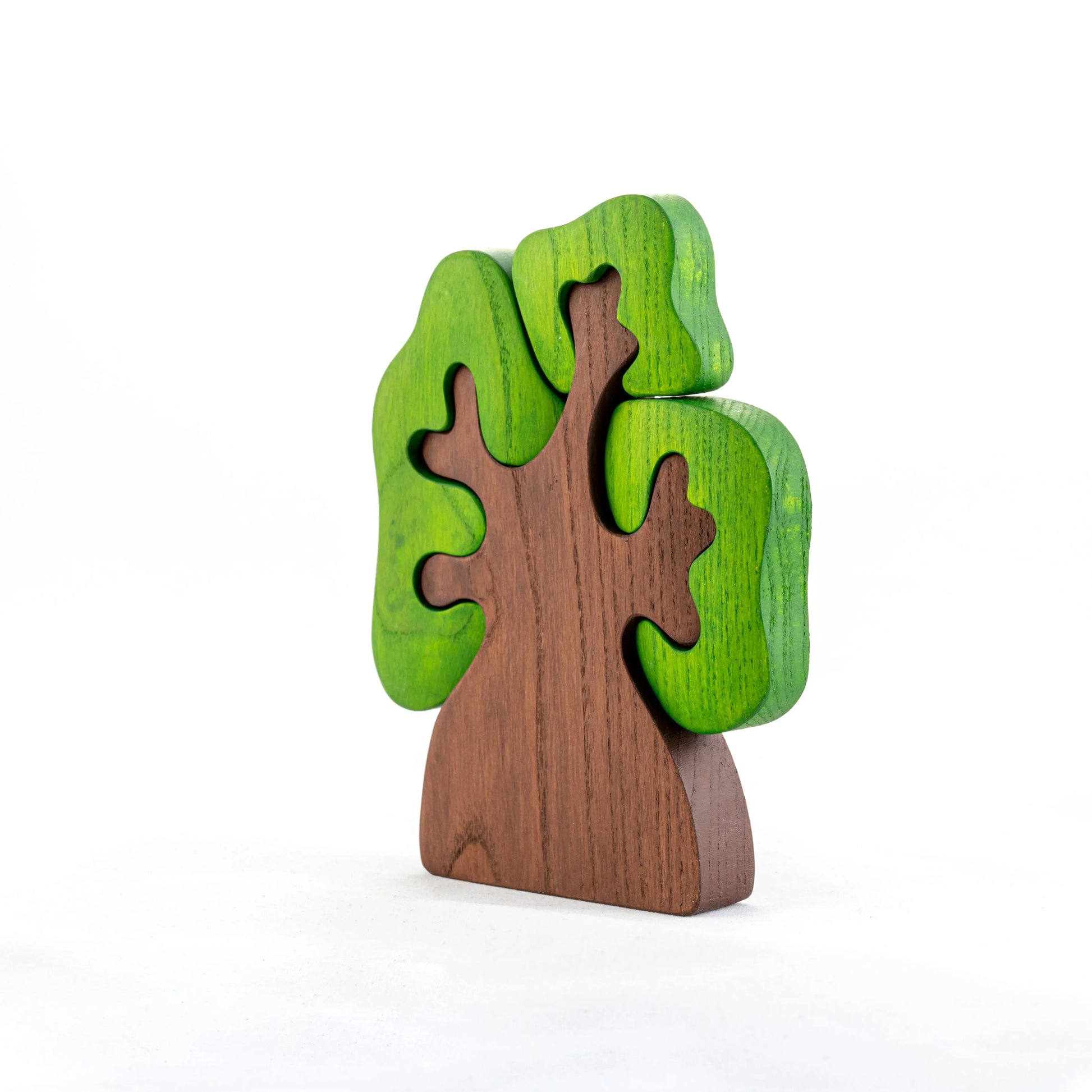 Wooden Tree Puzzle With Removable Crowns For Seasonal Play - ToylandEU