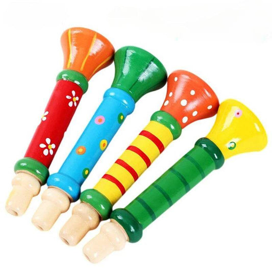 Wooden Trumpet Educational Toy - Safe, Non-Toxic, Fun for Kids! - ToylandEU