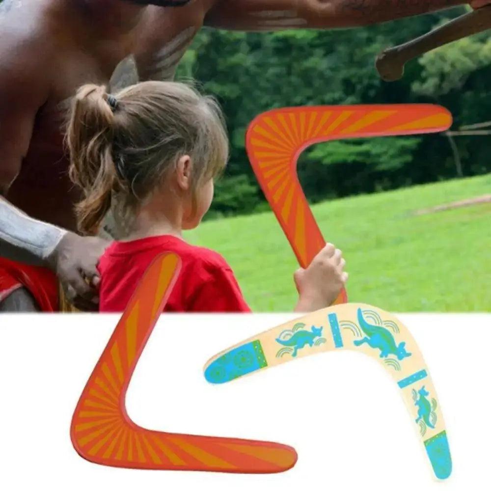  Wooden V Shaped Boomerang Outdoor Skill Toy Durable -  ToylandEU™