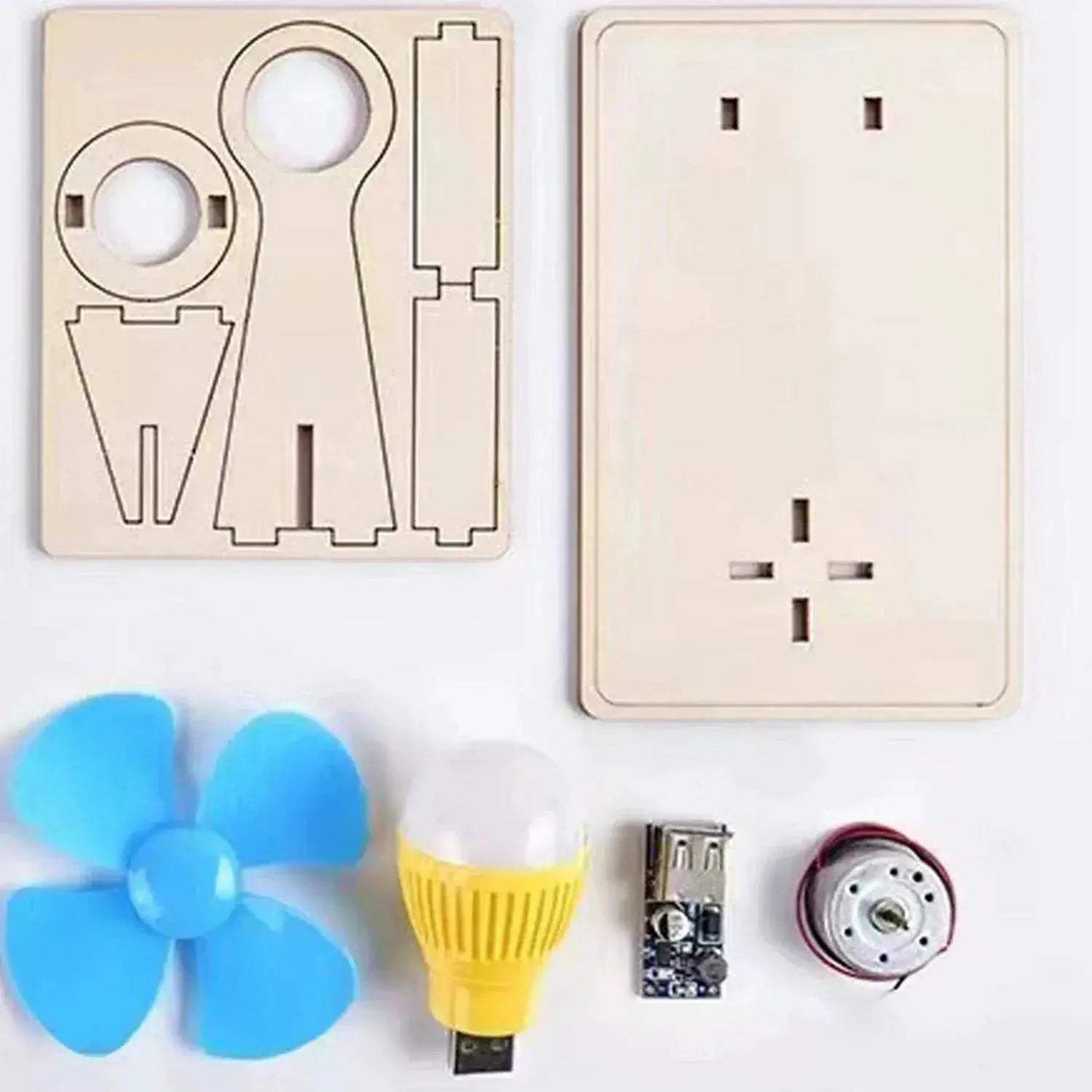 Wooden Wind Turbine Science Toy Kit For Kids Education - ToylandEU