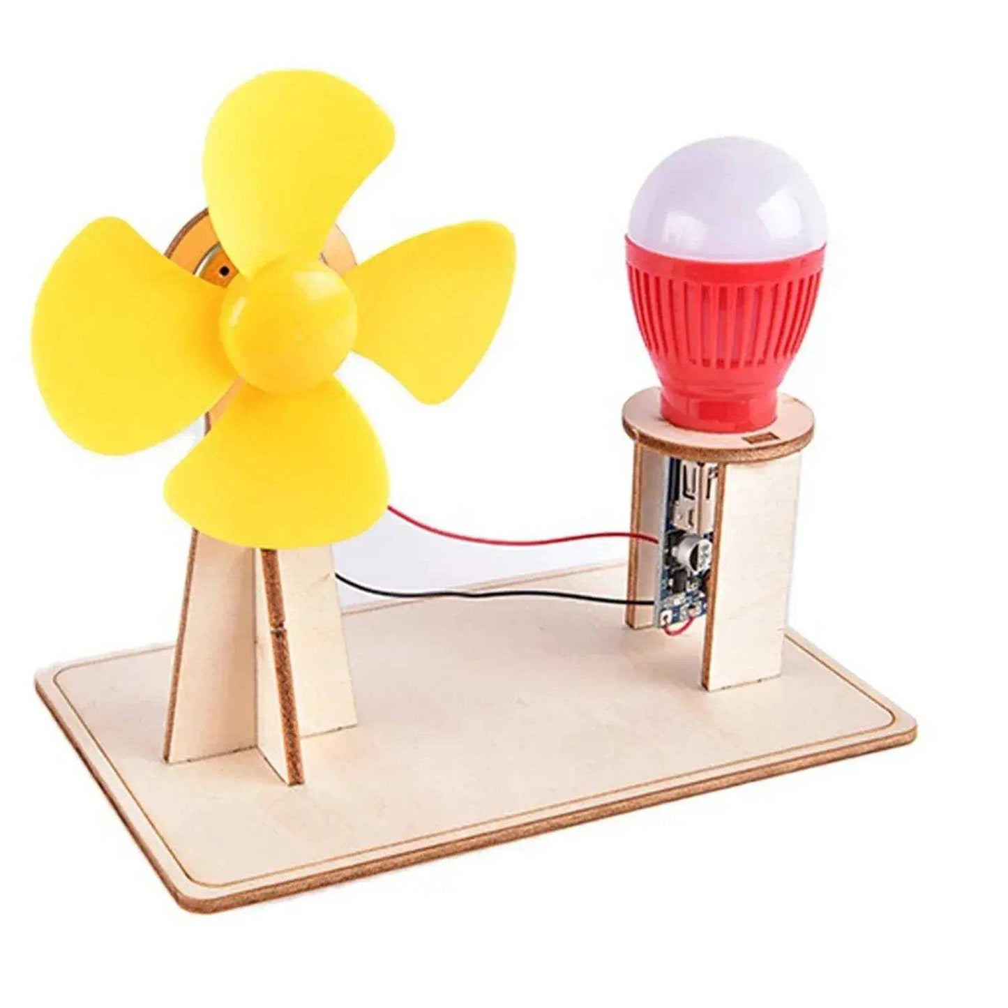 Wooden Wind Turbine Science Toy Kit For Kids Education - ToylandEU