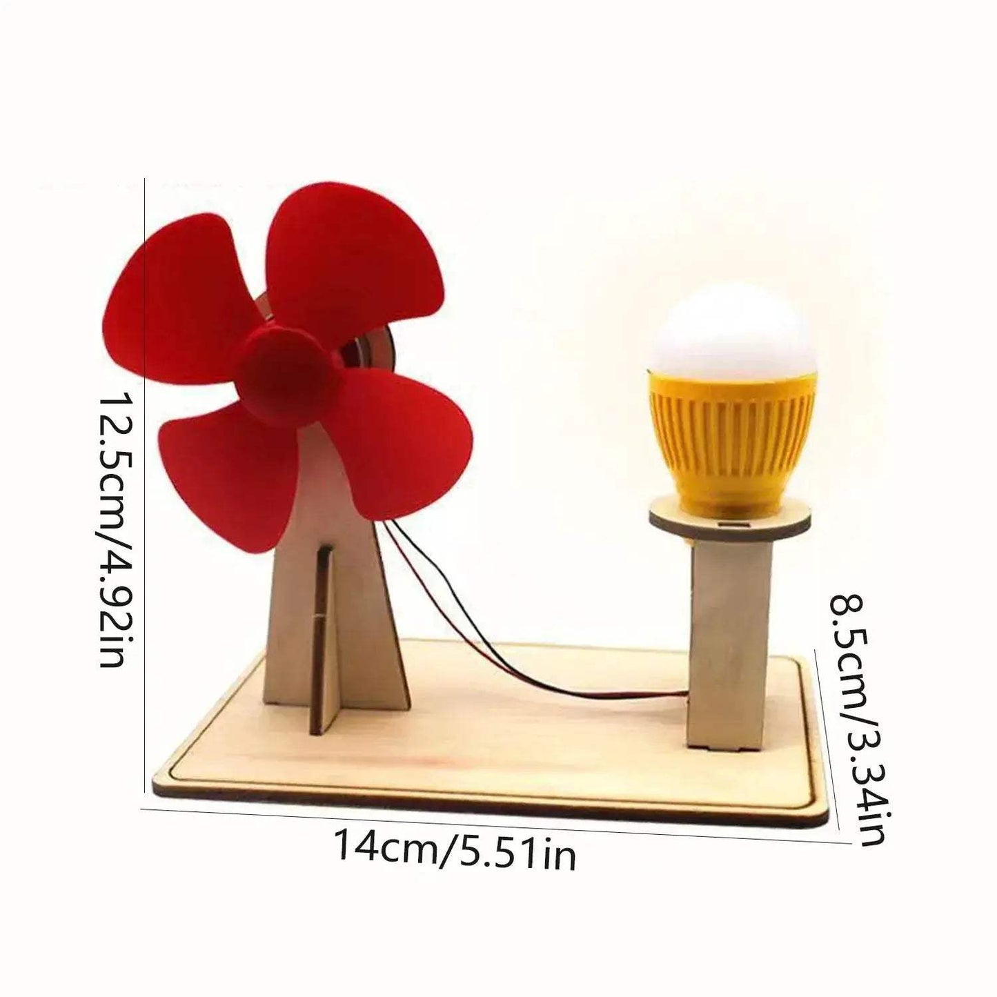 Wooden Wind Turbine Science Toy Kit For Kids Education - ToylandEU