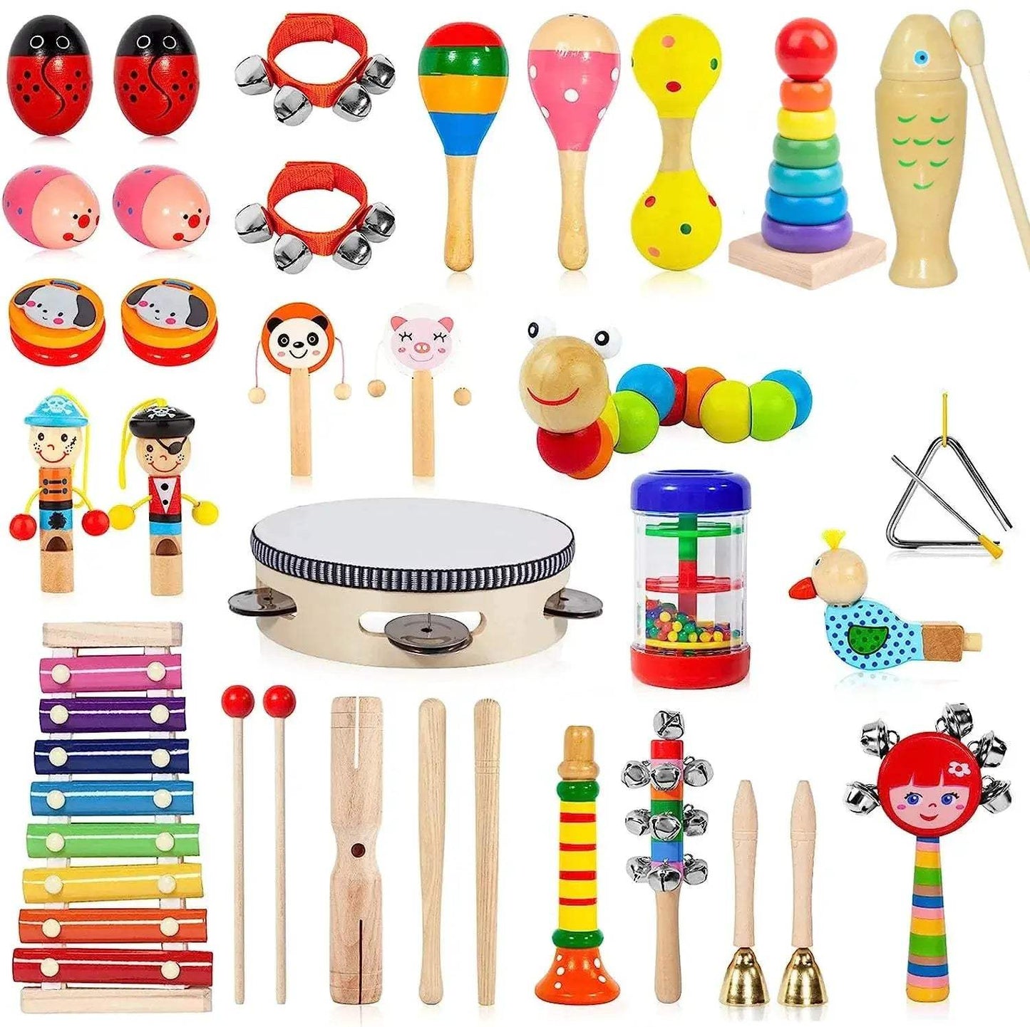 Wooden Xylophone Toy For Toddlers Educational Montessori Music Instrument - ToylandEU
