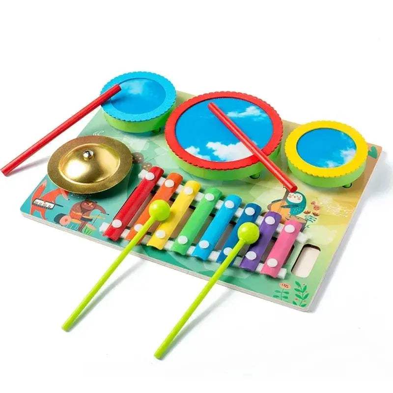 Wooden Xylophone Toy For Toddlers Educational Montessori Music Instrument - ToylandEU