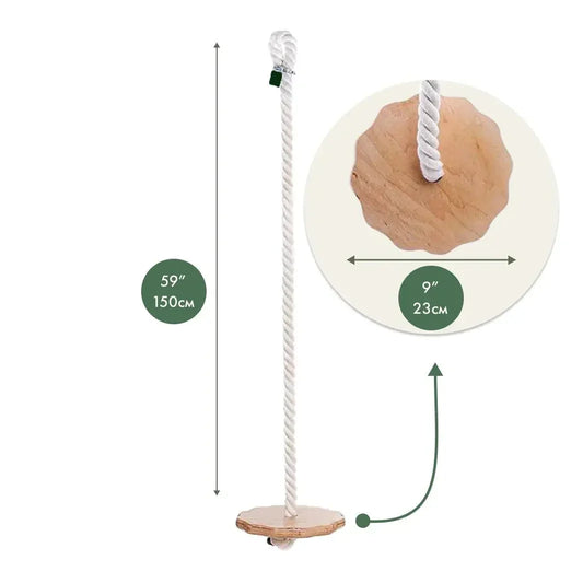 Goodevas Disc Rope Swing For Kids Dual Swing And Bungee - ToylandEU