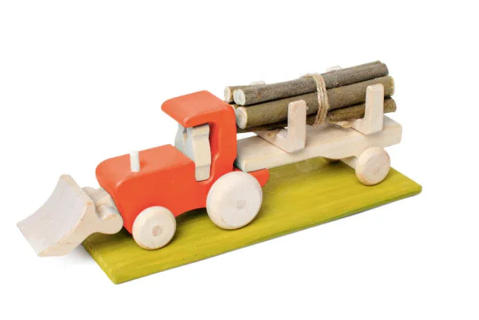 Magnetic Wooden Tractor Toy Set For Easy Imaginative Play - ToylandEU