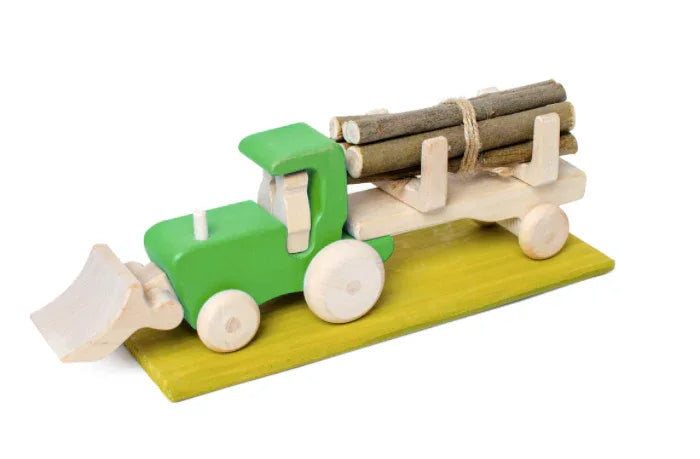 Magnetic Wooden Tractor Toy Set For Easy Imaginative Play - ToylandEU