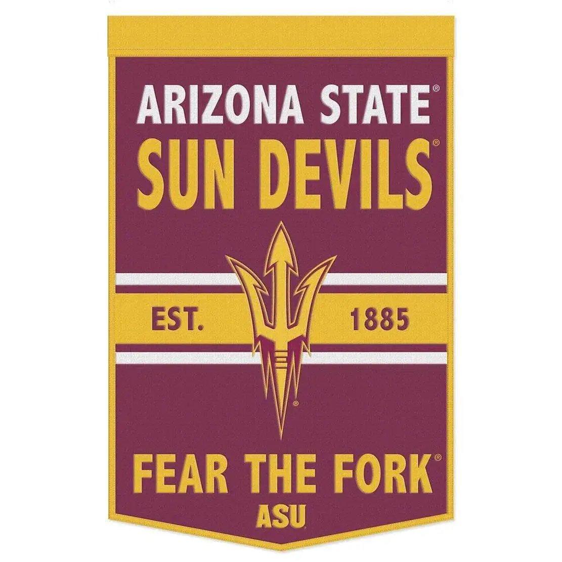  Arizona State Sun Devils Wool Banner 24x38 Dynasty Slogan -  ToylandEU™