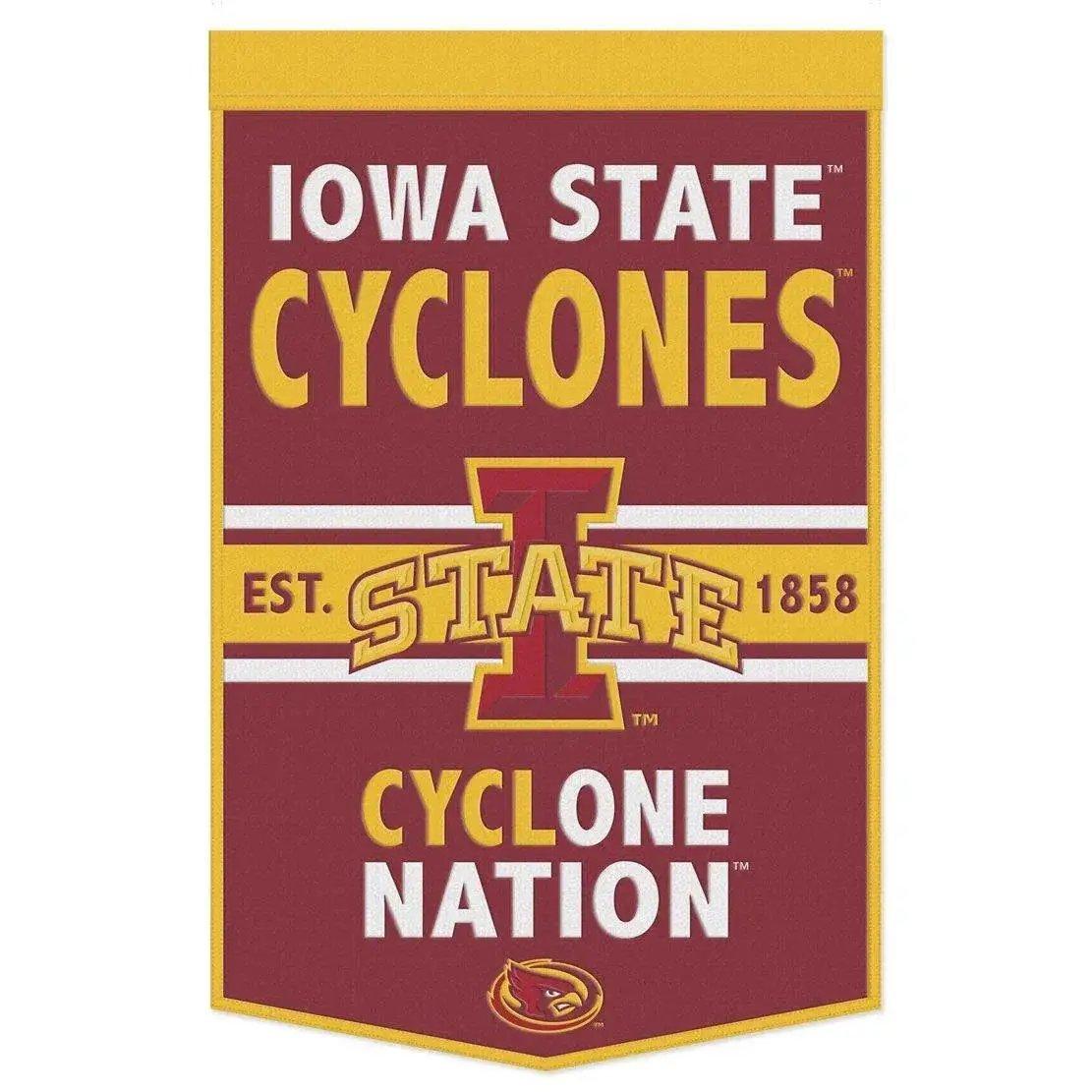  Iowa State Cyclones Wool Banner 24x38 Dynasty Slogan -  ToylandEU™