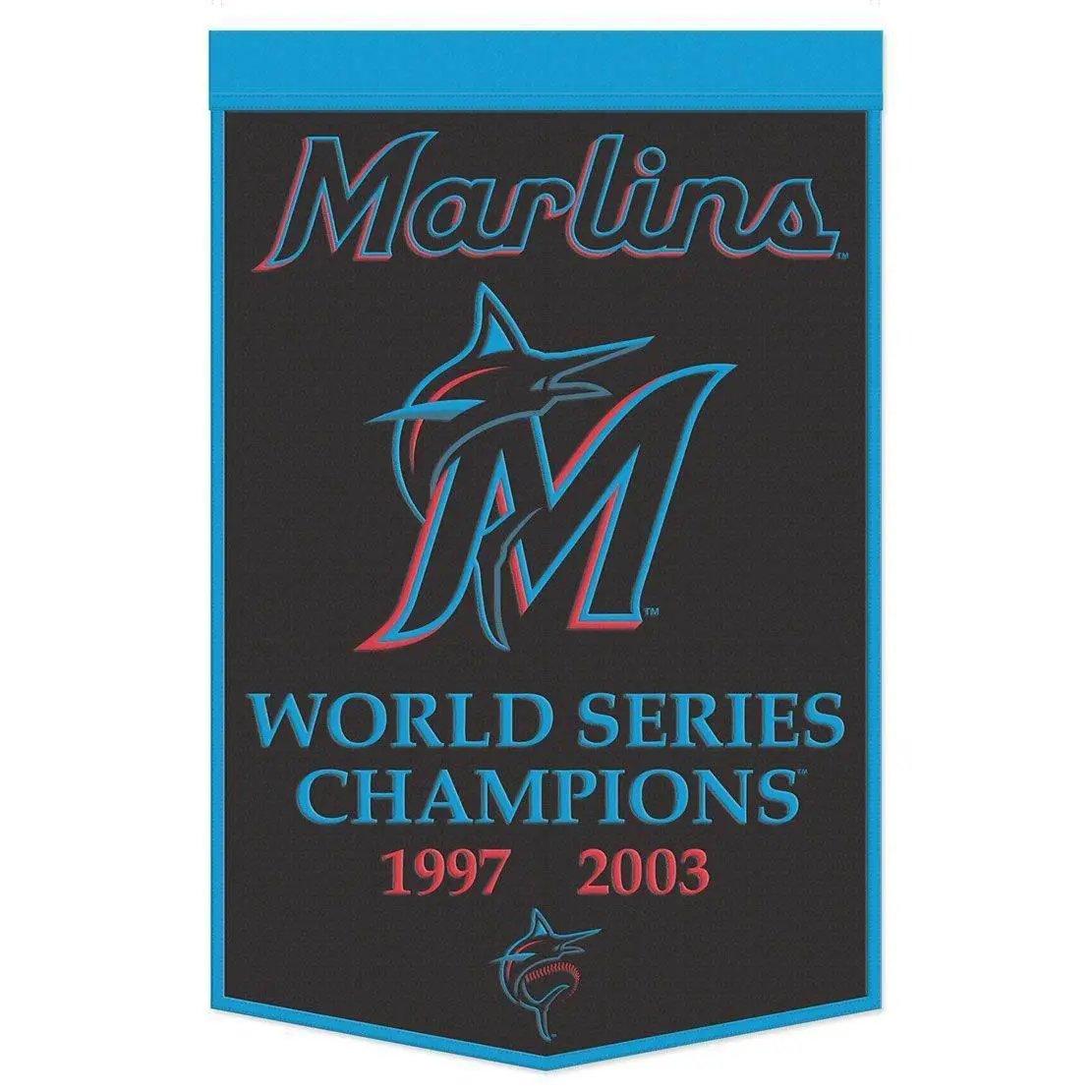  Miami Marlins Wool Banner 24x38 Dynasty Champ Design -  ToylandEU™