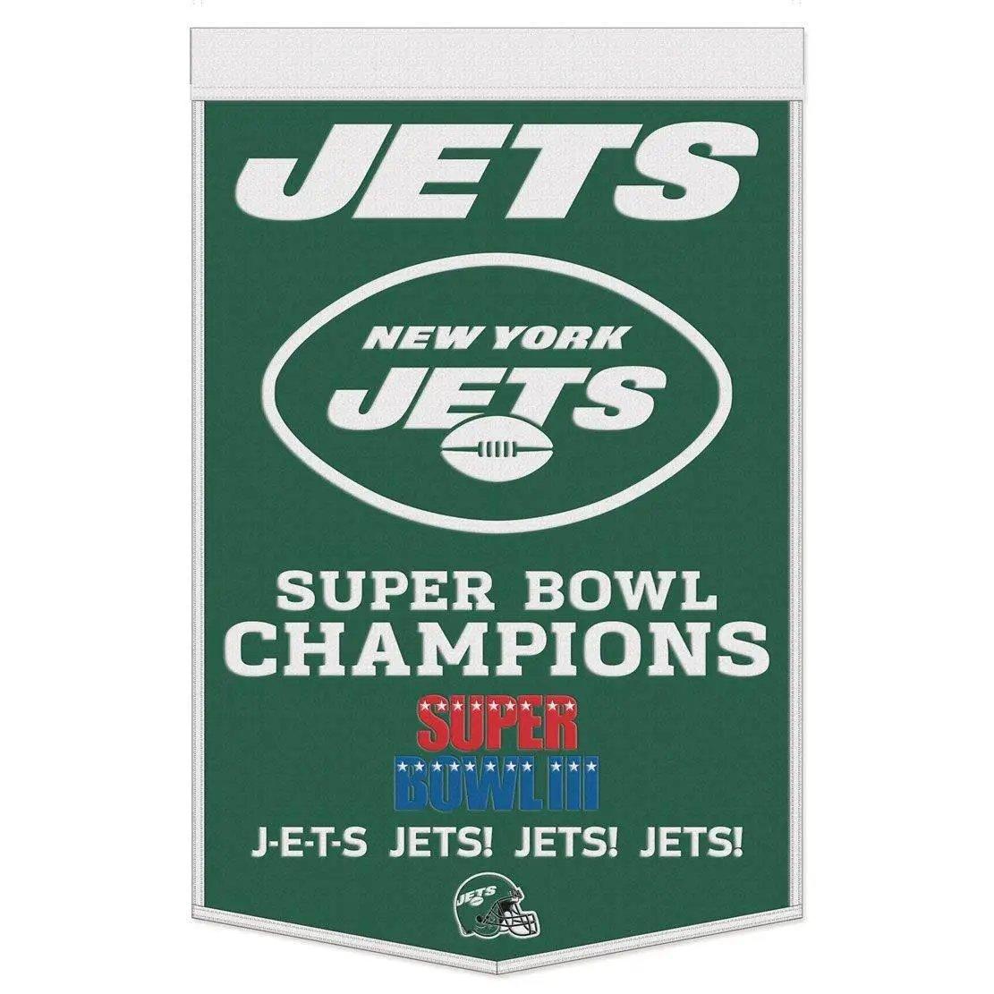  New York Jets Wool Banner 24x38 Dynasty Champ Design -  ToylandEU™
