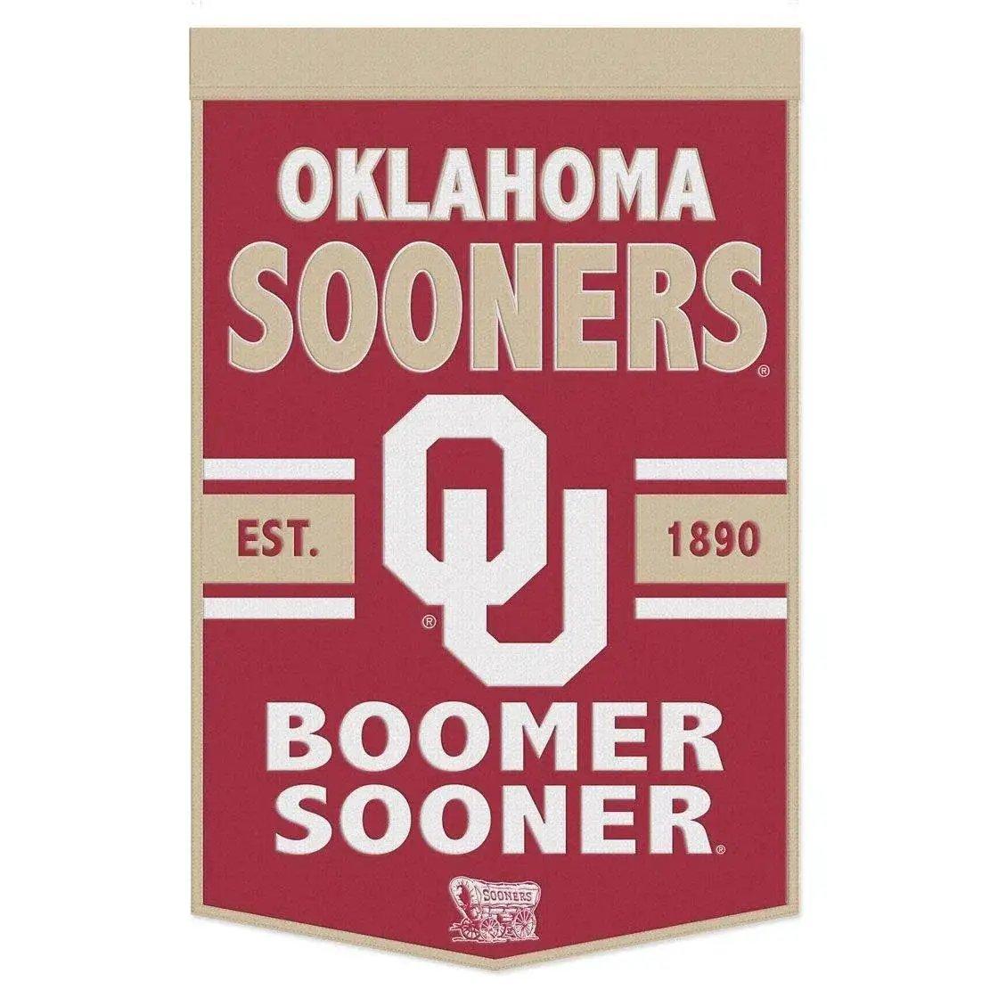  Oklahoma Sooners Wool Banner 24X38 Dynasty Slogan Design -  ToylandEU™