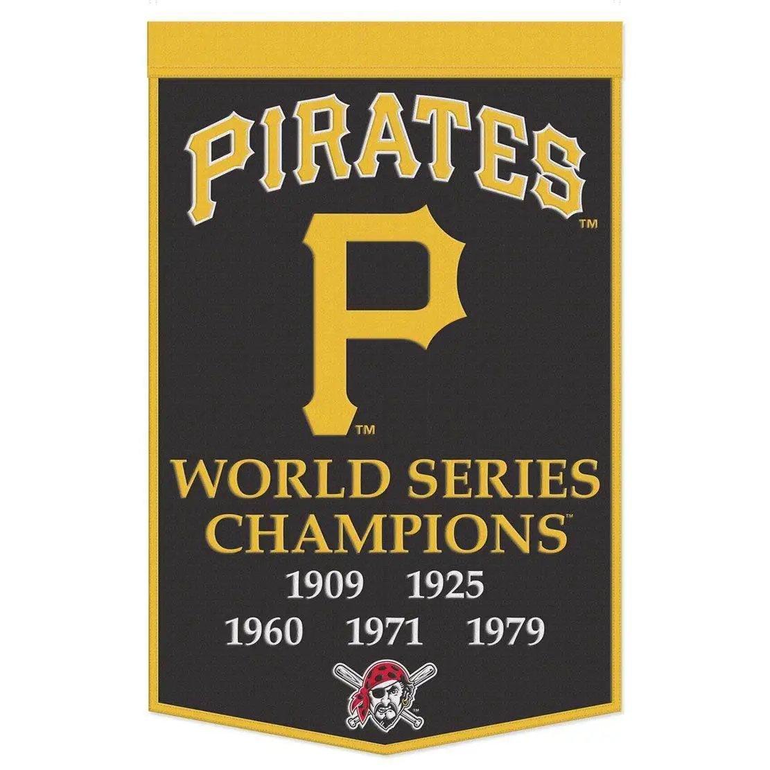  Pittsburgh Pirates Wool Banner 24x38 Dynasty Champ Design -  ToylandEU™