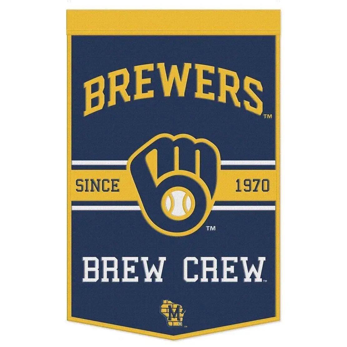  Milwaukee Brewers Wool Banner 24x38 Dynasty Slogan Series -  ToylandEU™