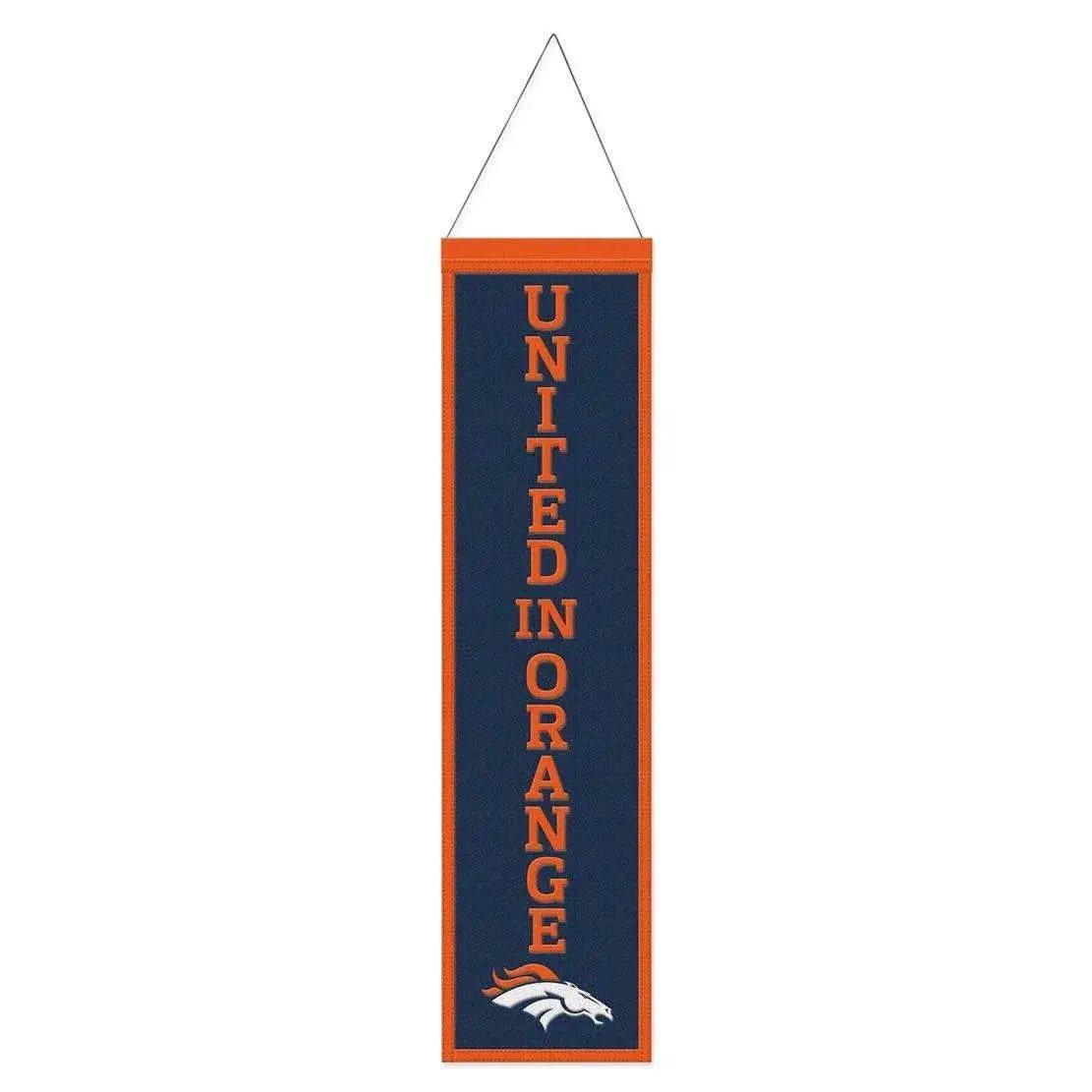  Denver Broncos Wool Banner 8x32 Heritage Slogan Design -  ToylandEU™
