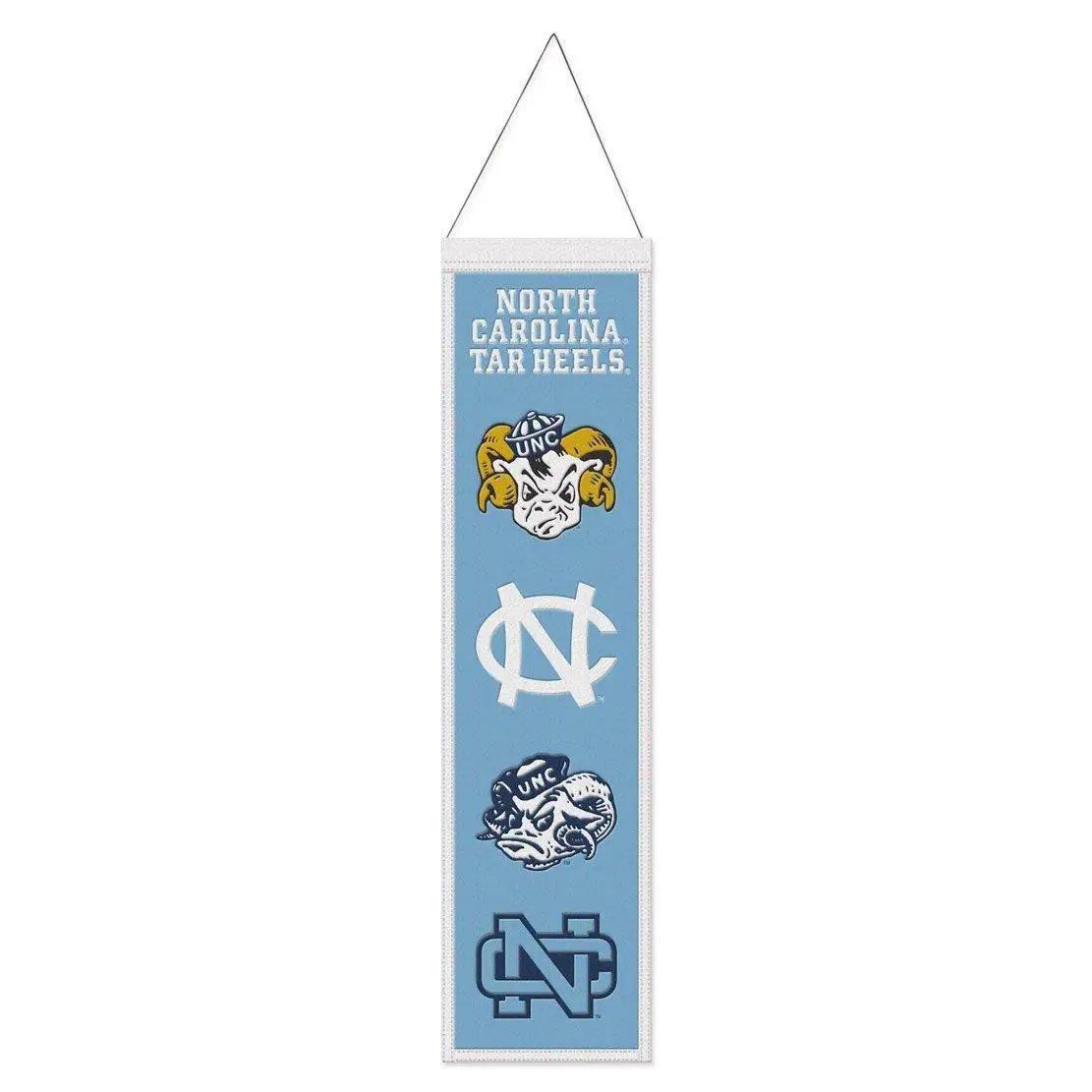  North Carolina Tar Heels Wool Banner 8x32 Embroidered -  ToylandEU™