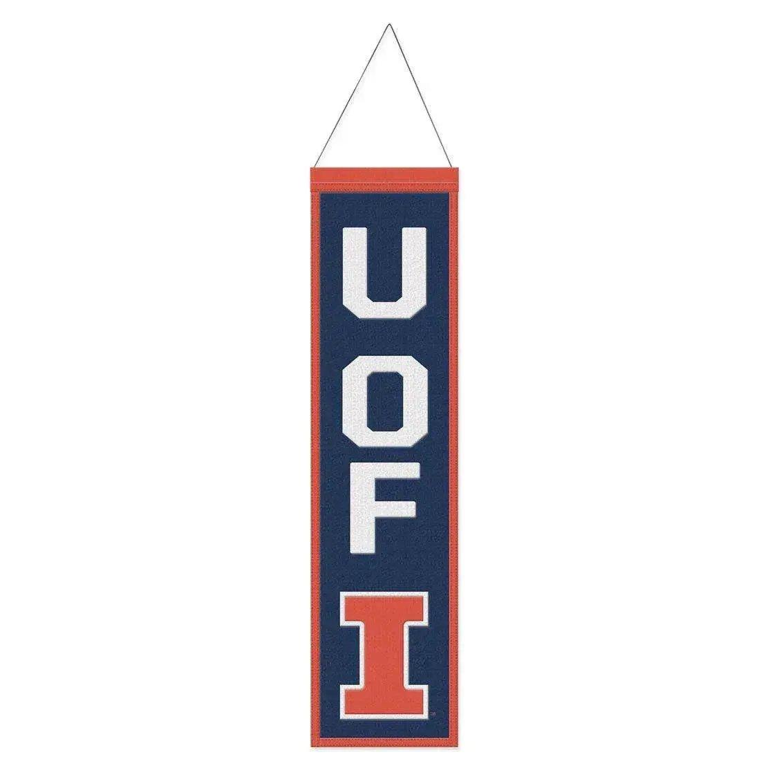  Illinois Fighting Illini Wool Banner 8x32 Heritage Slogan -  ToylandEU™