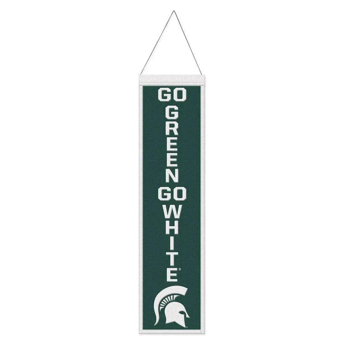  Michigan State Spartans Wool Banner 8x32 Heritage Slogan -  ToylandEU™