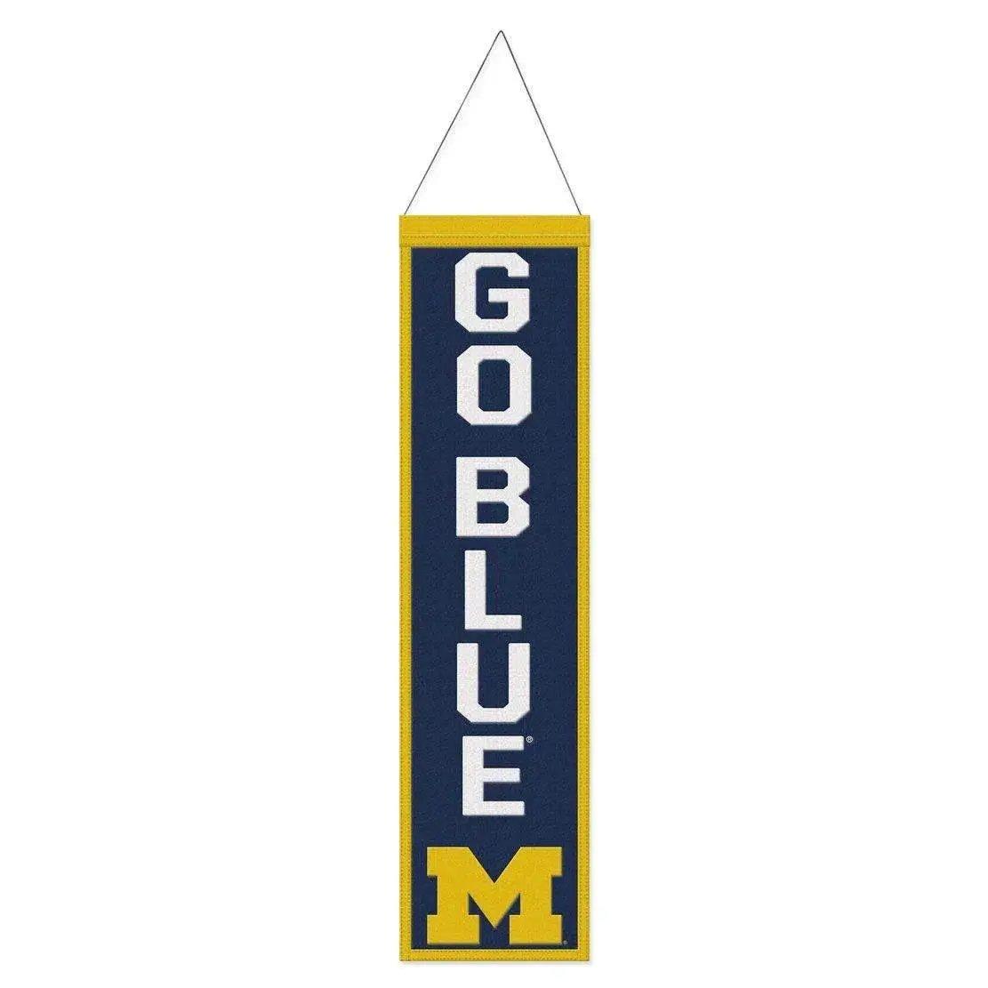  Michigan Wolverines Wool Banner 8x32 Heritage Slogan Design -  ToylandEU™