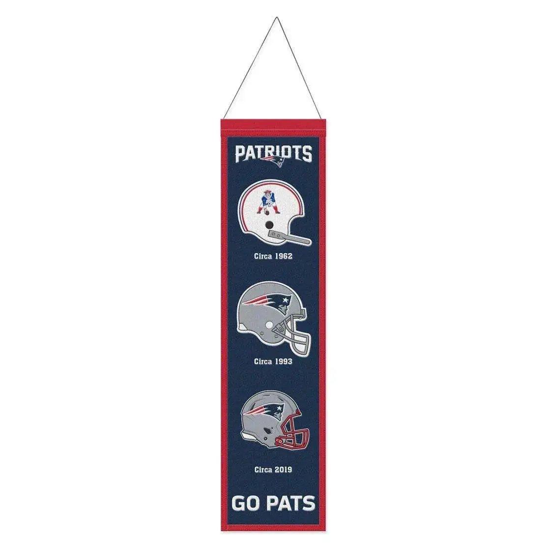  New England Patriots Wool Banner 8x32 Heritage Evolution -  ToylandEU™