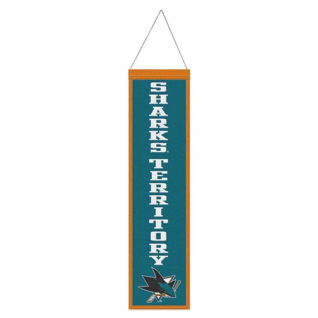  San Jose Sharks Wool Banner 8x32 Heritage Slogan Design -  ToylandEU™
