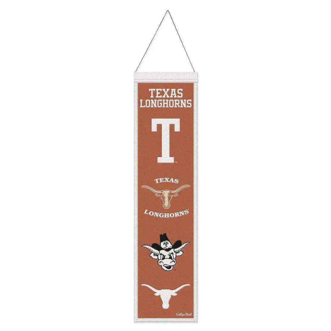  Texas Longhorns Wool Banner 8x32 Heritage Evolution Design -  ToylandEU™