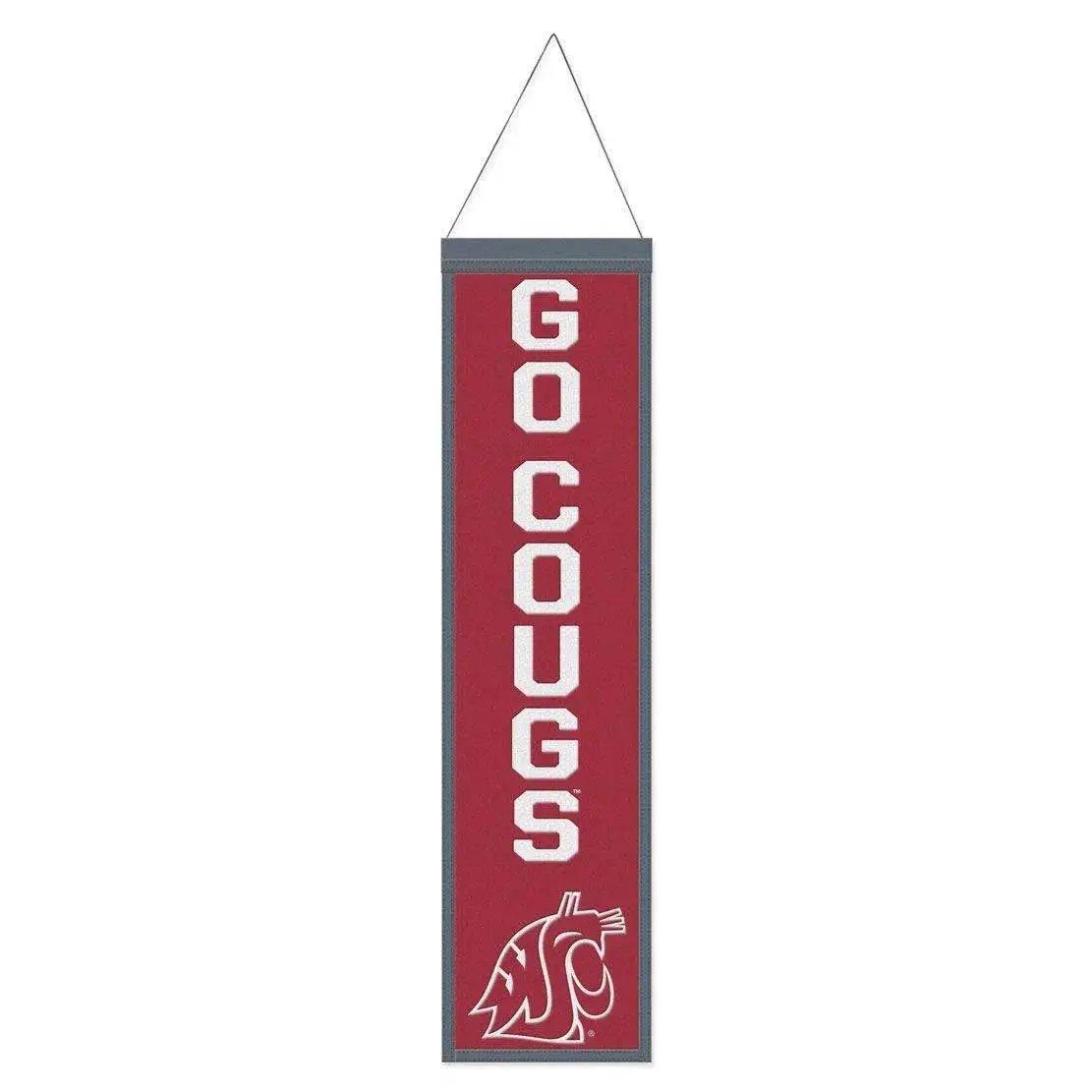 Washington State Cougars Wool Banner 8x32 Heritage Slogan -  ToylandEU™